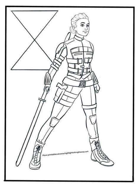 Free Marvel Coloring Pages Free Fan Art Inspired Yelena Belova And