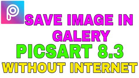 How To Save Picture In Picsart Picart Tutorial Sandola Youtube