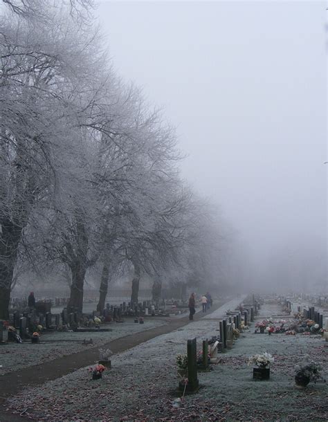 Foggy Cemetery Tony Marsden Flickr