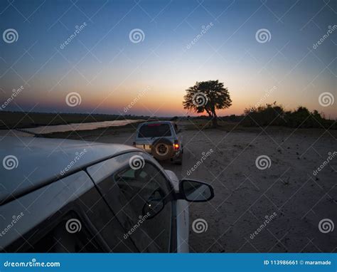 le parc national de chobe au lever de soleil au botswana afrique image stock image du lumière