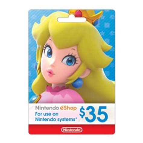 Nintendo Eshop Physical Gift Card Featuring Peach Walmart