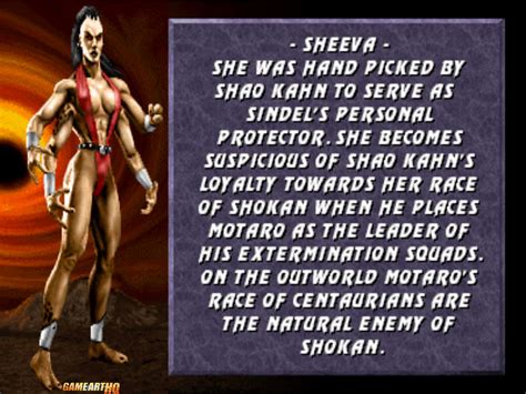 Art Tribute Sheeva From Mortal Kombat Trilogy Game Art Hq