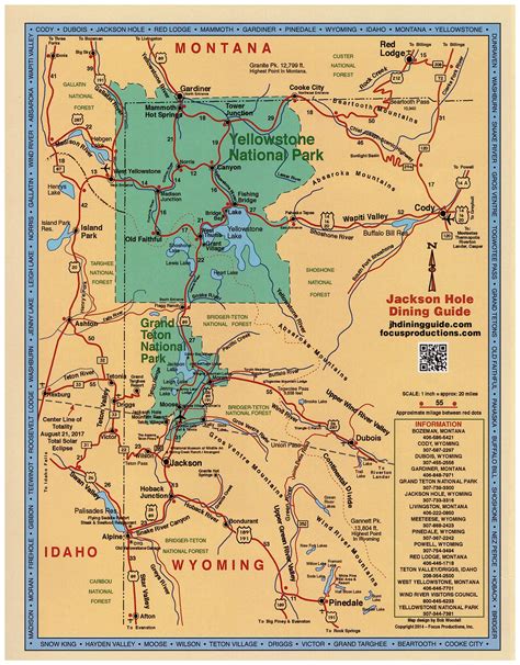 Map Of Jackson Hole Wyoming And Yellowstone London Top Attractions Map