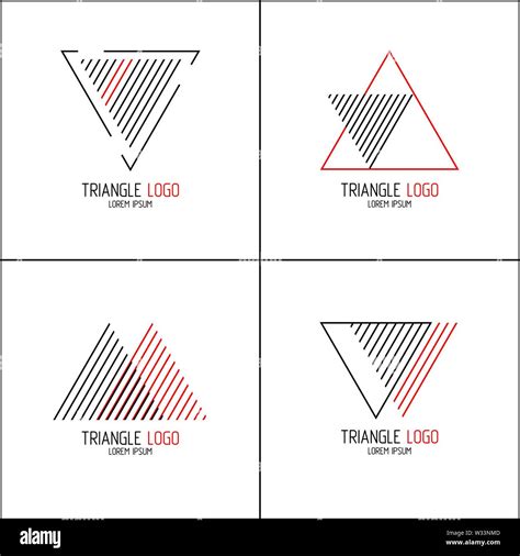Set Minimalistic Trendy Logos Stylish Vector Line Icon Emblems For