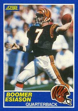Look up the value of your football cards using this handy tool. 1989 Score Boomer Esiason #3 Football Card Value Price Guide