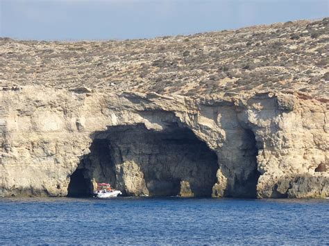 Hd Wallpaper Comino Malta Cave Travel Mediterranean Blue Sea