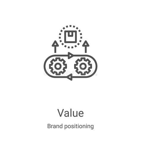 Value Icon Vector From Brand Positioning Collection Thin Line Value