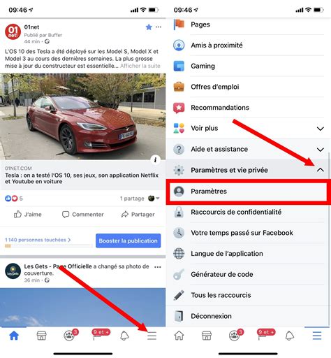 Facebook Comment Personnaliser Les Raccourcis Et Désactiver Les Points Rouges De Notification