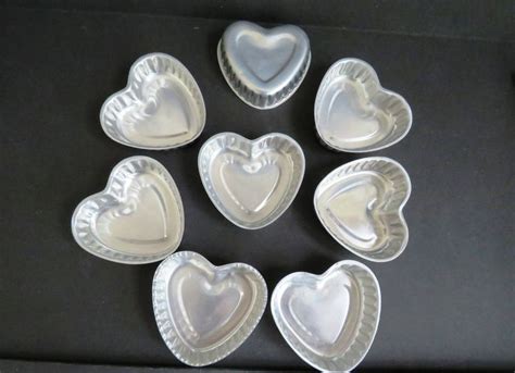Blend the chopped smoked salmon with the lemon juice in a food processor until smooth. Heart Shaped Aluminum Molds - Set of 8 - Small Cakes Cupcakes Jello Mousse Molds Tins - 1960s ...
