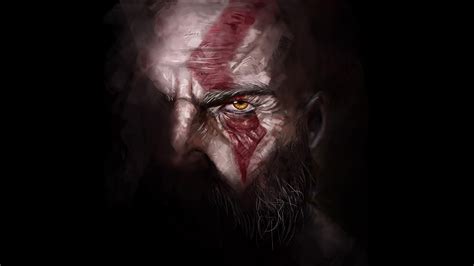 Kratos God Of War 4 Artwork Wallpaperhd Games Wallpapers4k Wallpapers