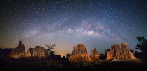Premium Photo Panorama View Of Milky Way And Night Sky