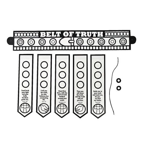 Free Printable Belt Of Truth Craft
