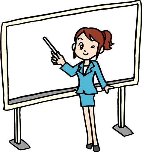 Businesswoman Is Doing A Presentation Clipart Free Download
