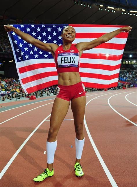 Allyson Felix Us Womens Track And Field Sprinter Olympic Gold