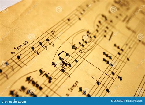 Classical Music Notes Stock Image Image Of Archive Note 2605369