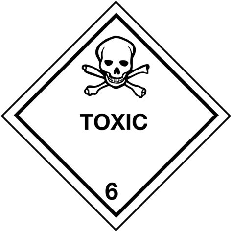 Toxic Hazard Warning Diamonds Seton