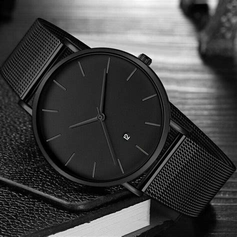 Black Wrist Watch Men Watches Male Business Style Wristwatches