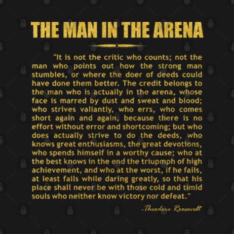Printable The Man In The Arena Printable Templates
