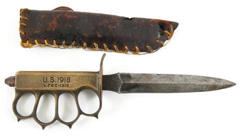 Sold Price Wwi Wwii Us Lfandc Model 1918 Trench Knife April 3 0120