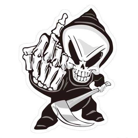 Feb 13, 2017 · the launch of cable television redefined television in the 1980s. Cool Middle Finger Sticker Ghost Skull Car Decorative ...