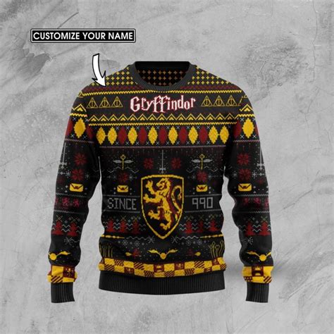 Personalized Harry Potter Gryffindor Sweater