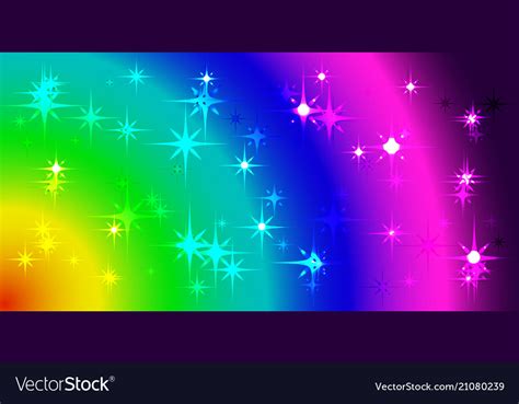 Rainbow Stars Background Wallpaper