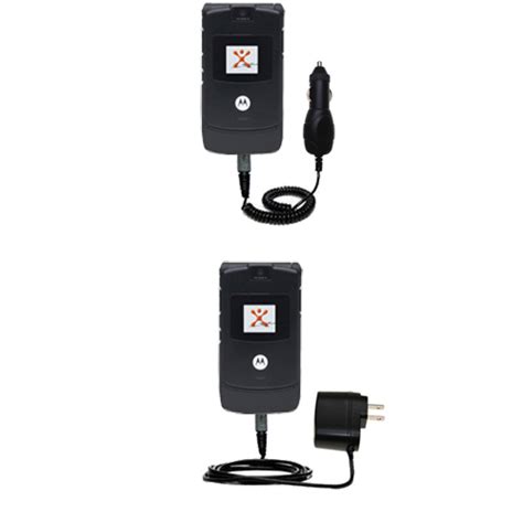 Gomadic Car And Wall Charger Essential Kit Suitable For The Motorola Razr V3 Includes Both Ac