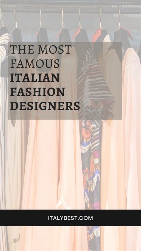 10 Most Famous Italian Fashion Designers Italy Best