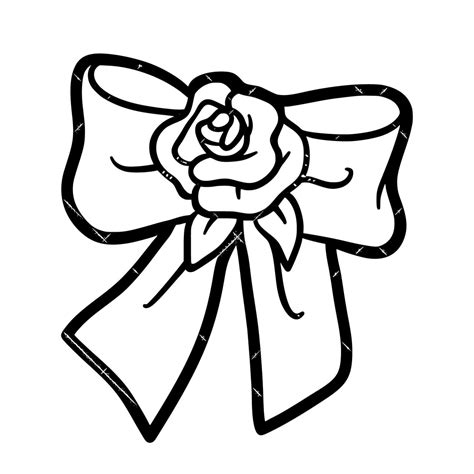 Printable Bow Coloring Pages Free For Kids And Adults