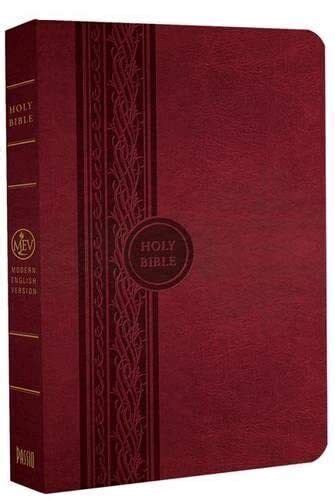 Mev Bible Thinline Reference Cranberry Modern English Version By