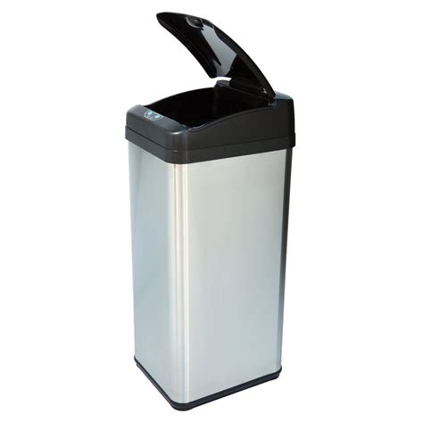 Shop Itouchless 13 Gallon Stainless Steel Indoor Garbage Can At