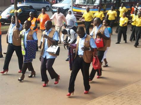 Hundreds Of Uganda Men Walked The Streets In High Heels To Protest
