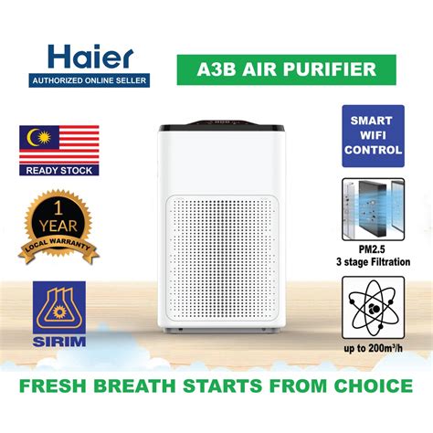 Whether it's a big family gathering or a small. (Lacal 1 year Warranty) Original Haier Smart Air Purifier ...