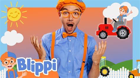 Blippis Ten Red Tractors 🛻 More Nursery Rhymes And Kids Songs