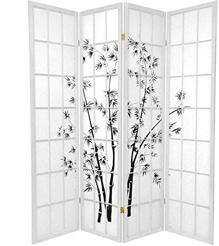 Oriental Furniture 6 Feet Tall Lucky Bamboo Japanese Style Room Divider