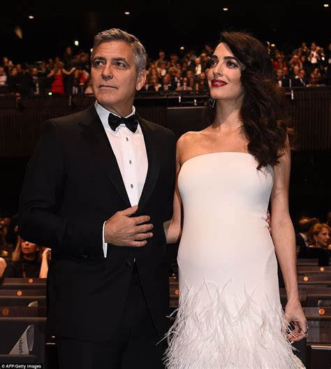 Amal Clooney Outshines Husband George At Cesar Awards Daily Mail Online