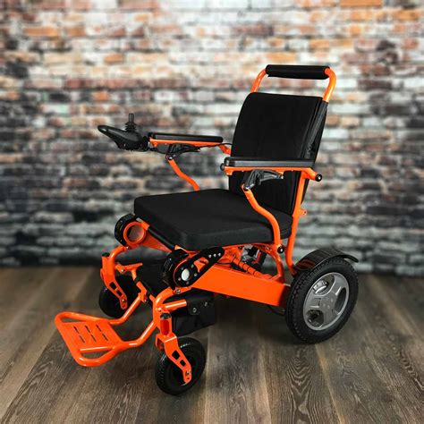 Heavy Duty Fold And Go Electric Wheelchair® Orange