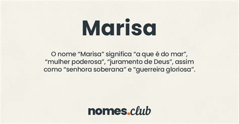 Significado Do Nome Marisa Origem E Numerologia Nomes Club