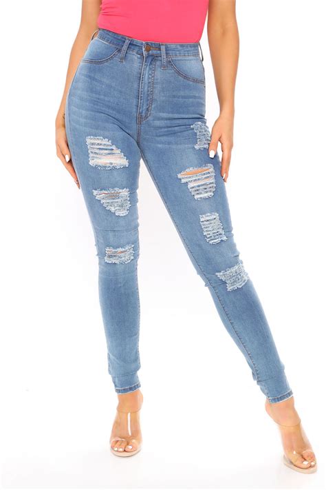 Hit The Freeway Jeans Medium Blue Wash Fashion Nova Jeans Fashion Nova