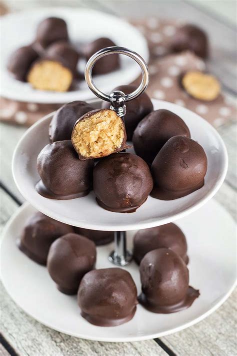 No Bake Chocolate Peanut Butter Balls Yummy Addiction