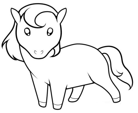 Horse Drawings For Kids Clip Art Library