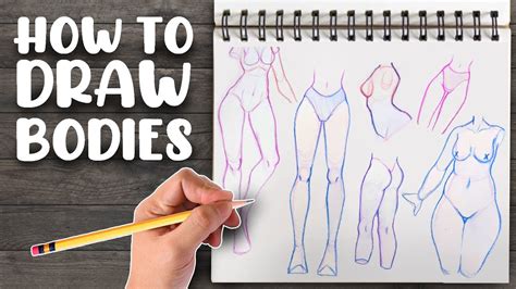 How To Draw Female Bodies Easy Tutorial Youtube