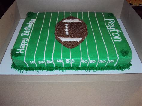 Easy instructions for making this football cake designed to look like a football field: Football Field Cake / Casi's Cakery | Football field cake ...