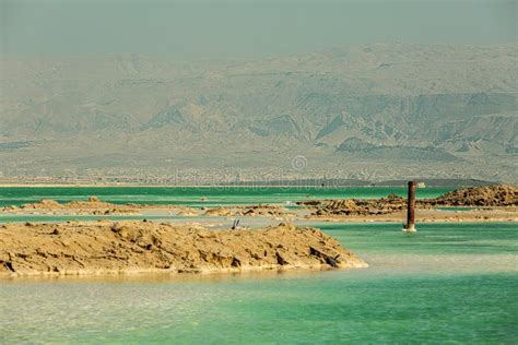 Beautiful Coast Of The Dead Sea Stock Image Image Of Panorama