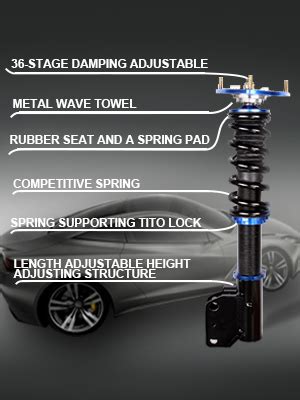 Amazon Com Eccpp Coilover Struts Fit For Subaru Spring Shocks Assembly Adjustable Strut Shock