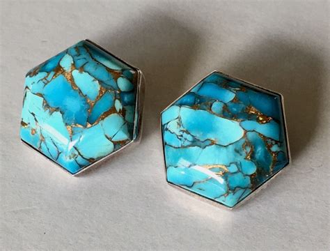 Jay King Mine Finds Dtr Sterling Silver Turquoise Hex Gem