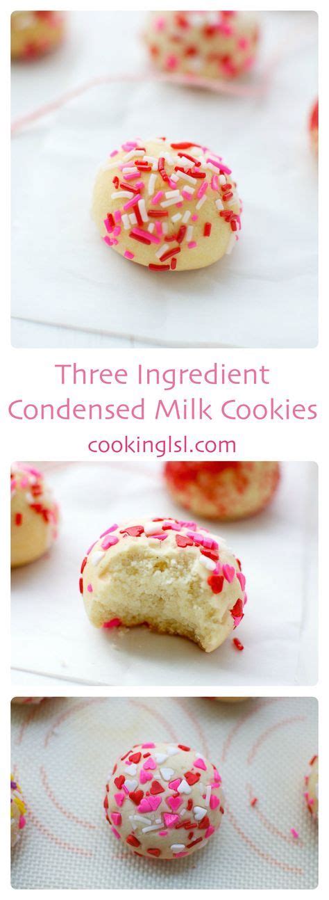 Condensed Milk Cookies Three Ingredient Milk Recipes