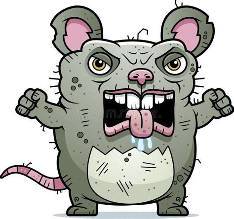 Angry Ugly Rat Stock Vector Image 47480218