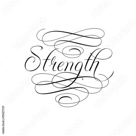Infinite Calligraphy Strength Stock Image And Royalty Free Vector