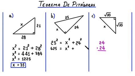 Teorema De Pitagoras Ejemplos Y Formulas Kulturaupice